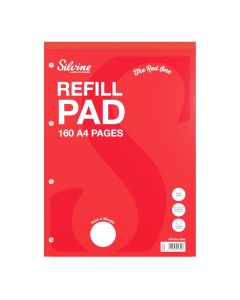 A4 Refill Notepad 8mm + Margin 80 Leaf Pack of 6