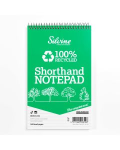 Silvine 100% Recycled Shorthand Notebooks Pack of 12