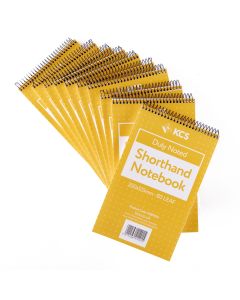 200 x 125mm KCS Shorthand Notebook 8mm Ruled Pack of 10