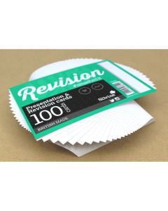152 x 102mm White Revision/Record Cards 5mm Dot Grid 100 Cards