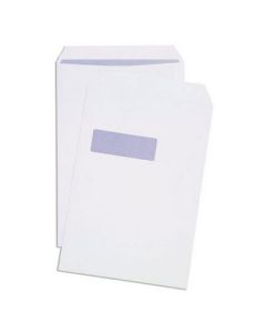 White Envelopes Self Seal Window C4 90gsm Box 250
