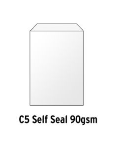 White Envelopes Self Seal C5 90gsm Box 500