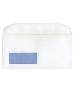 White Envelopes Self Seal Window DL 90gsm Box 1000