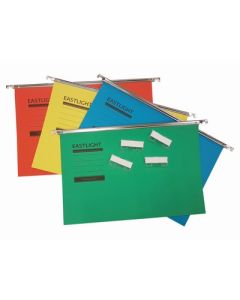 Suspension Files Foolscap Bright Assorted Colours Pack  of 50