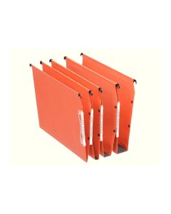 Esselte Orgarex Lateral Suspension Files 15mm V Base Orange Pack 25
