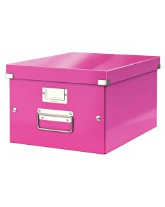 Storage Box Click & Store A4 Pink