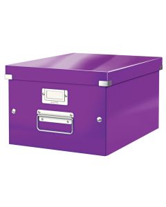 Storage Box Click & Store A4 Purple