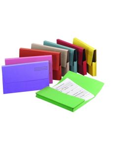 Foolscap Document Wallets Green Box of 50