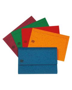 Heavy Duty Document Wallets Foolscap Assorted Bright Colours Pack of 25