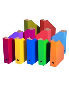 Coloured Filing Boxes Assorted Pack of 11