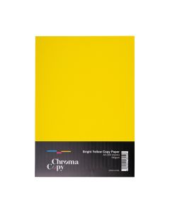 A4 Coloured Copier Card 160gsm Bright Yellow 250 Sheets