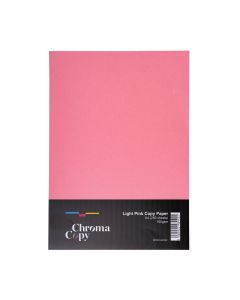 A4 Coloured Copier Card 160gsm Light Pink 250 Sheets