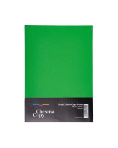 A4 Coloured Copier Card 160gsm Bright Green 250 Sheets