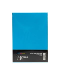 A4 Coloured Copier Card 160gsm Bright Blue 250 Sheets