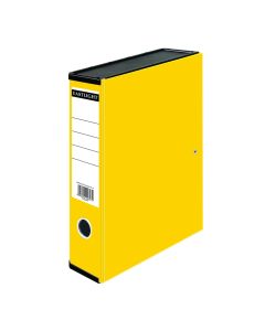 Foolscap Box File Yellow Pack of 10
