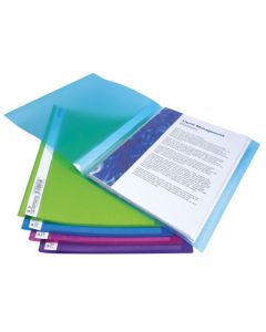 A4 Rapesco Flexi Display Books Assorted Colours Pack of 10