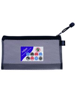 240 x 130mm (DL) Snopake EVA Black Mesh Zippa Bag