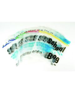 370 x 310mm Maxigrip School Bags Assorted Colours Pack of 40
