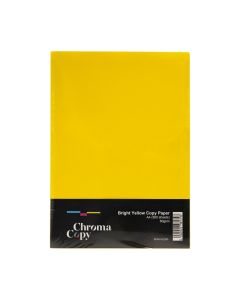 A4 Coloured Copier Paper 80gsm Bright Yellow Box 5 reams