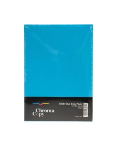 A4 Coloured Copier Paper 80gsm Bright Blue Box 5 reams