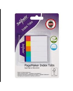 Snopake Re-positionable Index Tab Pagemarkers 50 x 12mm Pack 250