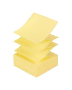 76 x 76mm Post-itÂ® Z Notes Canary Yellow Pack of 12 pads