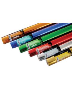 500mm x 4.5m Assorted Metallic Paper Rolls Pack of 6