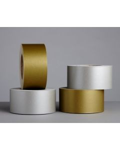Metallic Straight Cut Border Rolls Gold/Silver Pack of 4