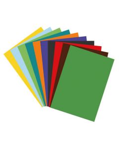 510 x 760mm Coloured Poster Paper Sheets Assorted Pack of 100