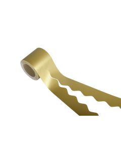 Scalloped Paper Border Rolls Gold