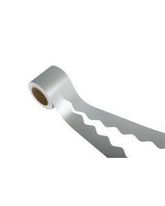 Scalloped Paper Border Rolls Silver