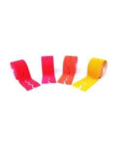 Corrugated Decorative Border Red/Orange Pack of 4