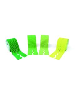 Corrugated Decorative Border Green Pack of 4
