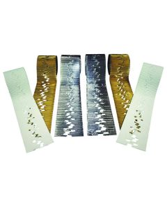 Icicle Corrugated Border Roll White 100mm x 7.5m
