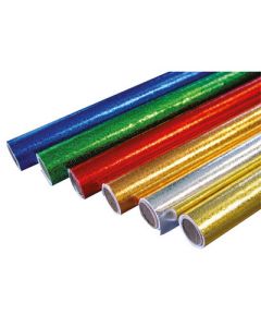 Embossed Metallic Rolls Assorted Pack 6