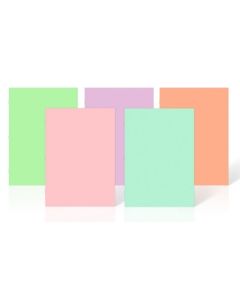 A4 Portrait Pastel Stapled Sketchbook Pack of 10