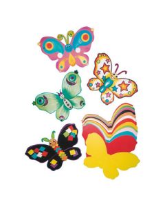Paper Craft Jumbo Butterflies Assorted Pack 100