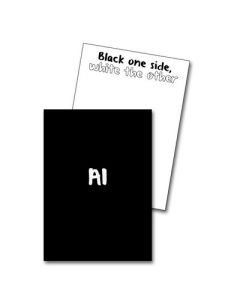 A1 Mountboard White/Black Pack of 20