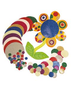 Glitter Mosaic Circles Assorted Pack of 3000