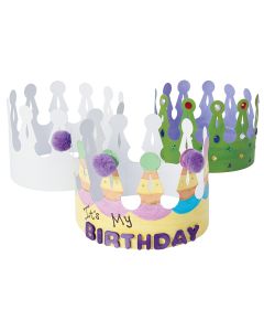 Decorate Your Own Crowns Pack of 24