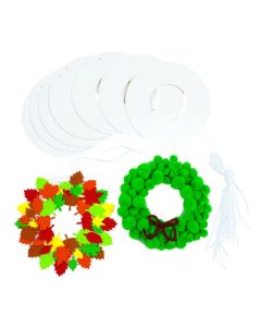 Cardstock Wreaths Pack of 24