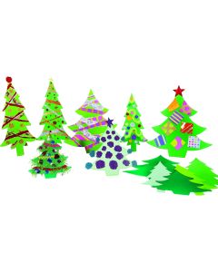 Jumbo Christmas Tree Cards Pack of 40