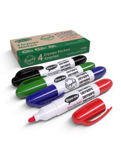Show-meÂ® Eco Drywipe Pens Assorted  Pack of 4