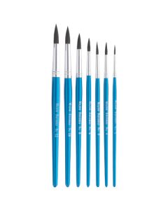 Imitation Squirrel Paint Brushes Blue Pack of 60