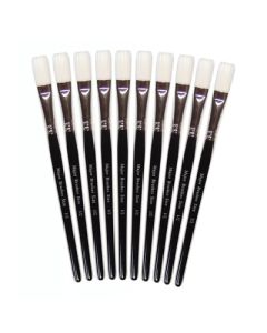 Synthetic Sable Paint Brushes 1/2" Pack of 10