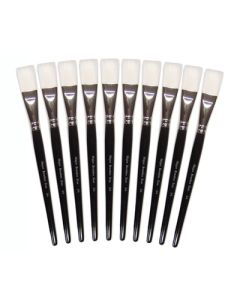 Synthetic Sable Paint Brushes 3/4" Pack of 10