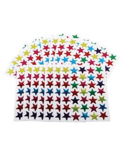 Peel & Stick Coloured Stars Assorted Pack of 700