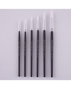 Synthetic Sable Paint Brushes Black Pack of 50