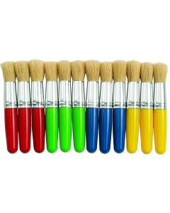 Stubby Chubby Paint Brushes Pack of  of 12