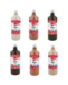 Ready Mixed Skin Tones Paint 600ml Pack of 6